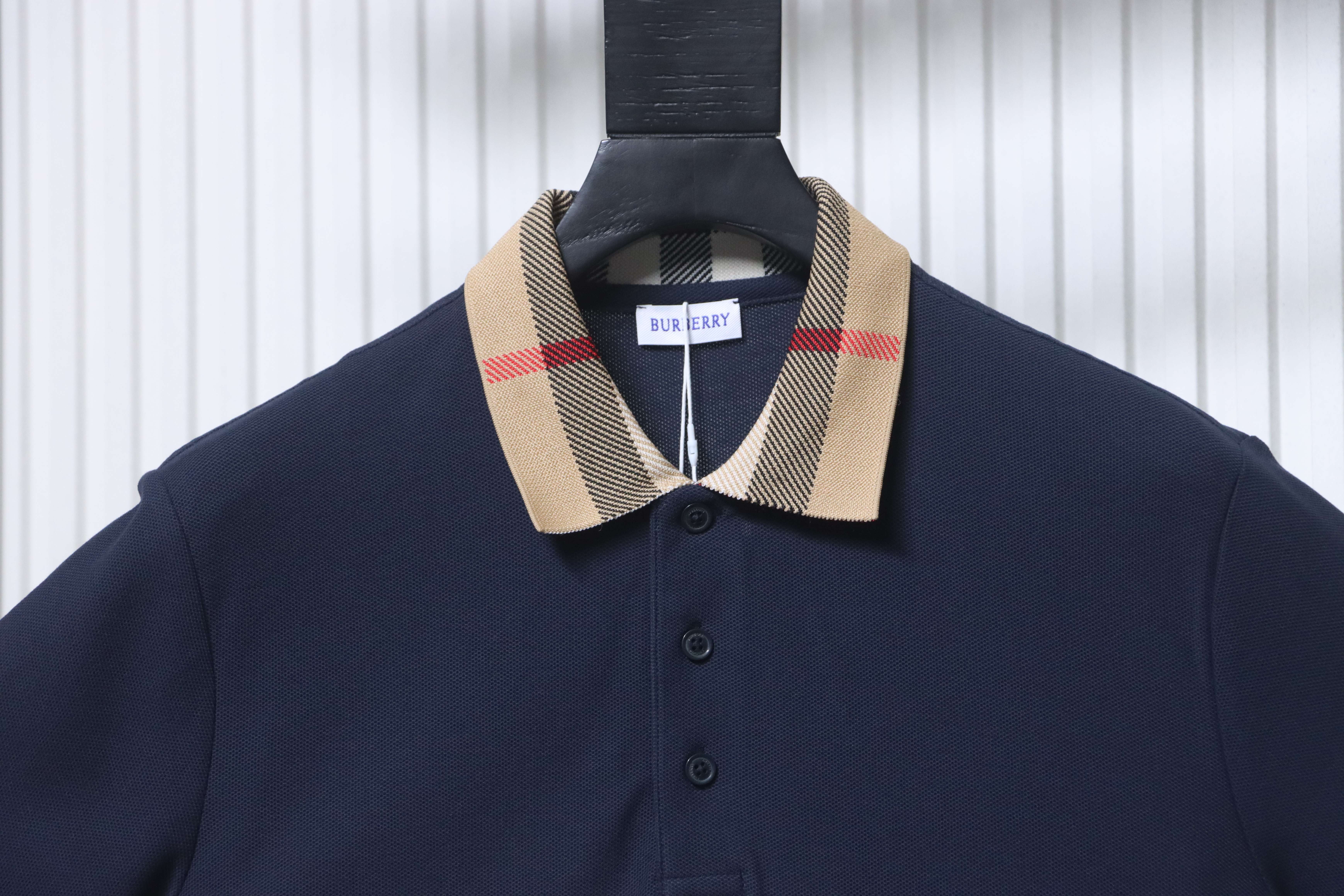 BURBERRY Check Short Sleeve Polo Shirt Style 1