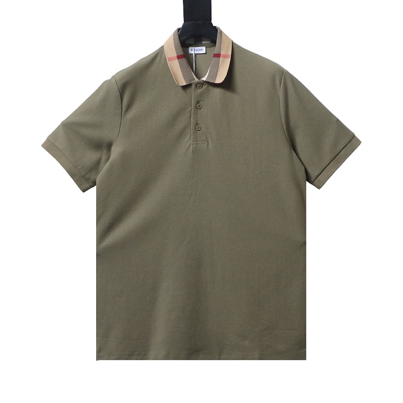 BURBERRY Check Short Sleeve Polo Shirt Style 2