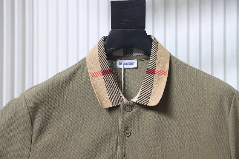 BURBERRY Check Short Sleeve Polo Shirt Style 2