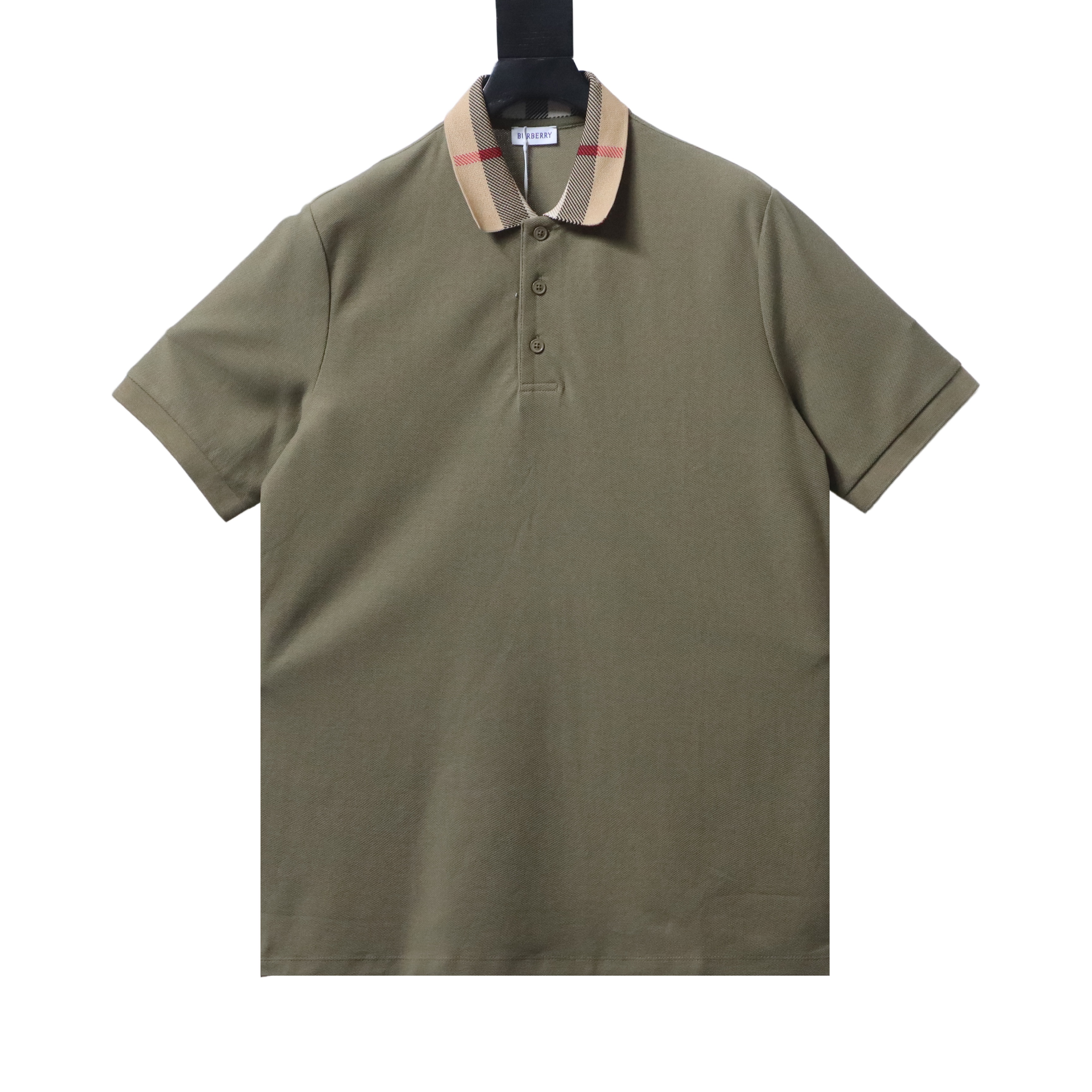 BURBERRY Check Short Sleeve Polo Shirt Style 2