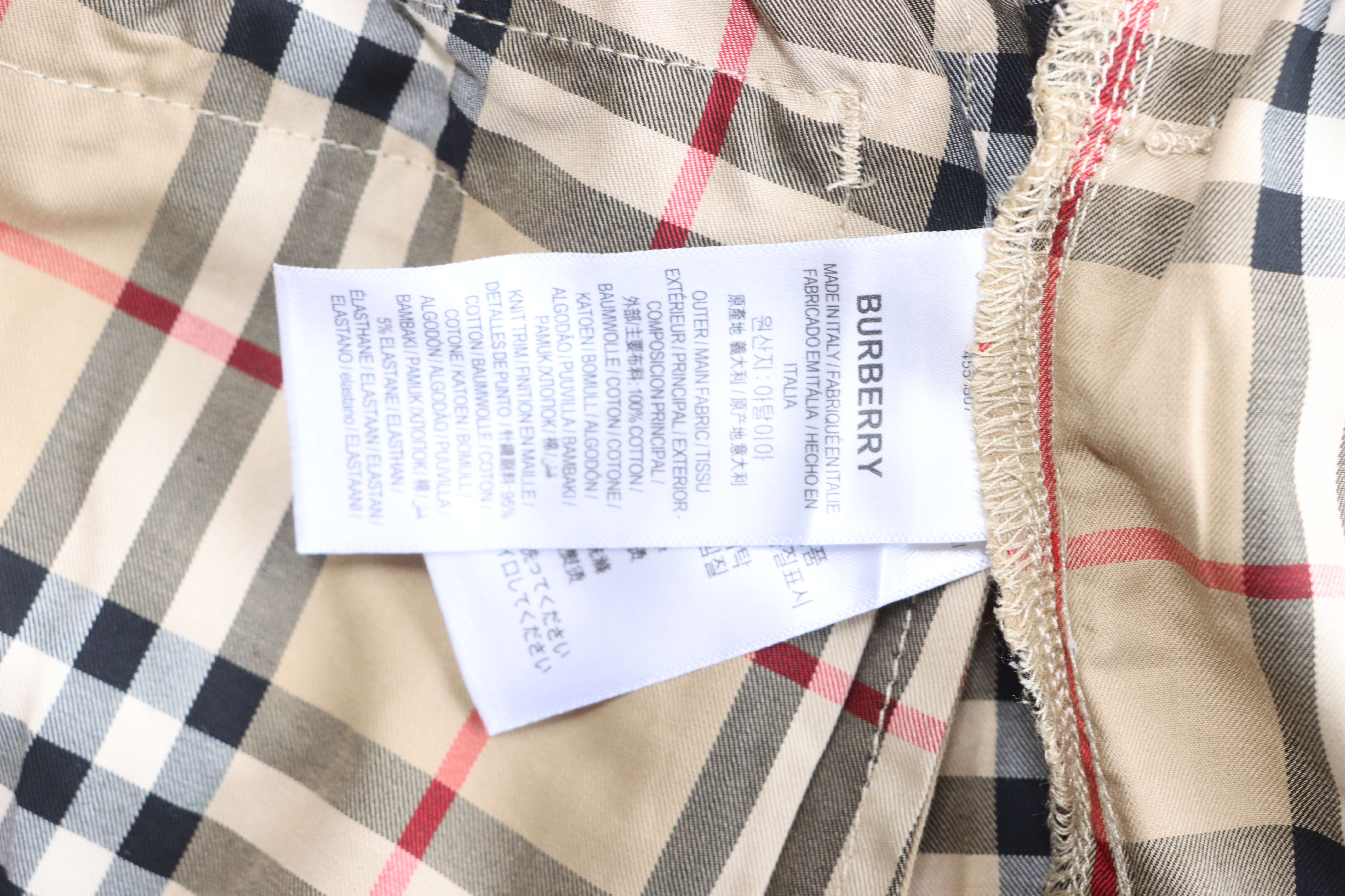 BURBERRY Check Shorts Style 1