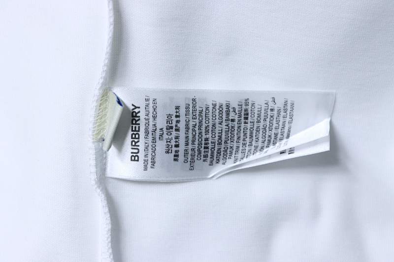 BURBERRY Check Trim Equestrian Embroidery Short Sleeve T-Shirt Style 1