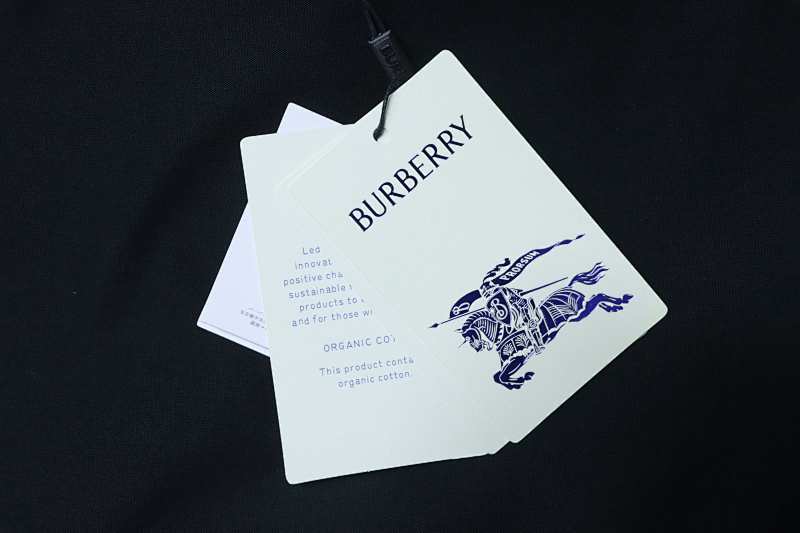 BURBERRY Check Trim Equestrian Embroidery Short Sleeve T-Shirt Style 2