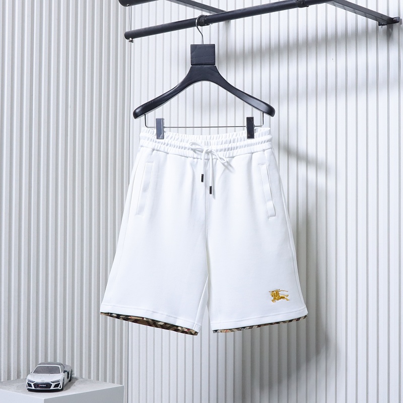 BURBERRY Check Trim Equestrian Embroidery Shorts Style 1