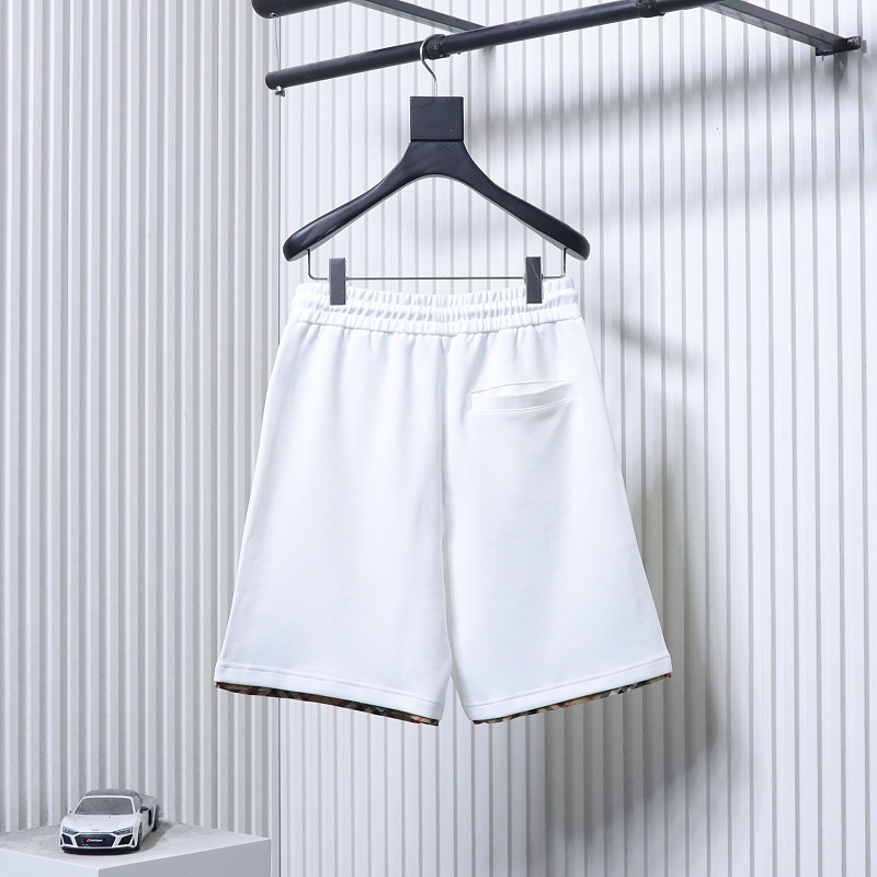 BURBERRY Check Trim Equestrian Embroidery Shorts Style 1