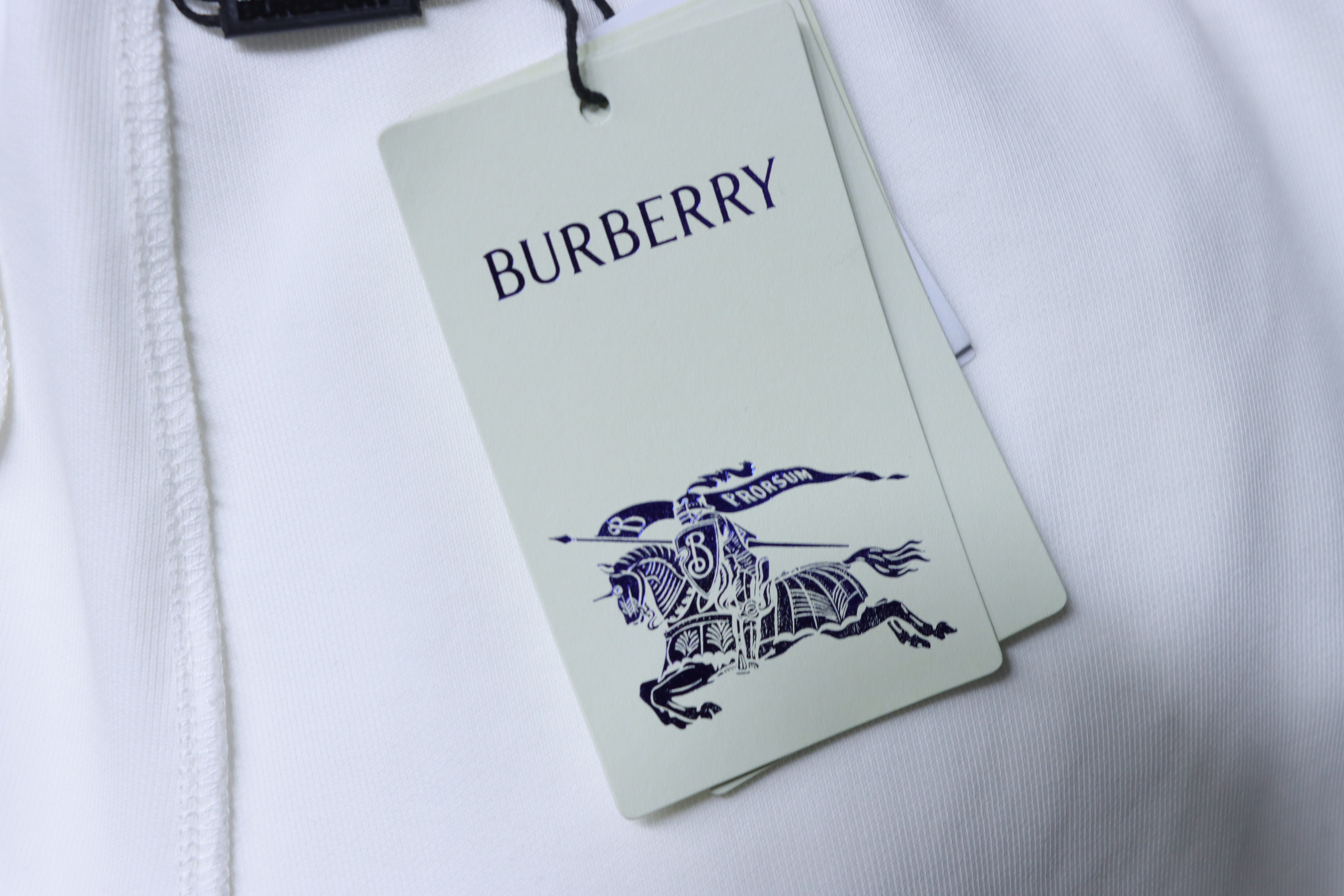 BURBERRY Check Trim Equestrian Embroidery Shorts Style 1