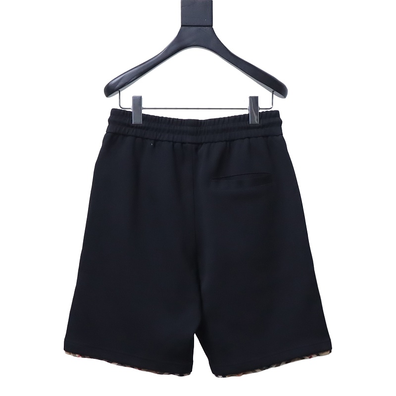 BURBERRY Check Trim Equestrian Embroidery Shorts Style 2