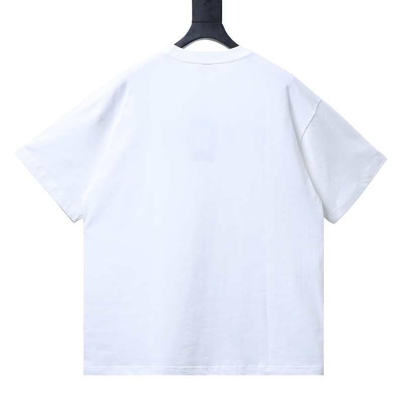 BURBERRY Chest Check Equestrian Embroidery Short Sleeve T-Shirt Style 1