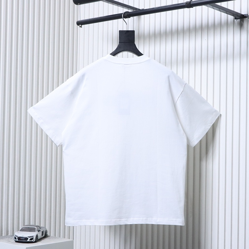 BURBERRY Chest Check Equestrian Embroidery Short Sleeve T-Shirt Style 1