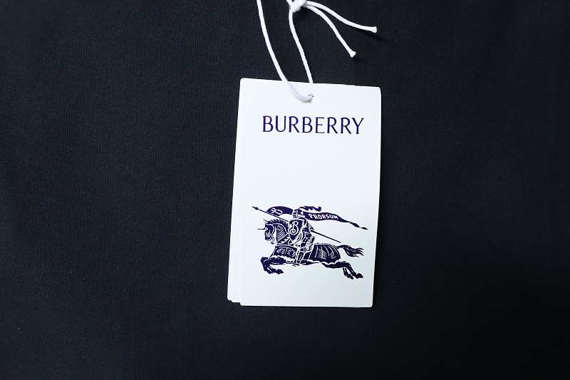 BURBERRY Chest Check Equestrian Embroidery Short Sleeve T-Shirt Style 2