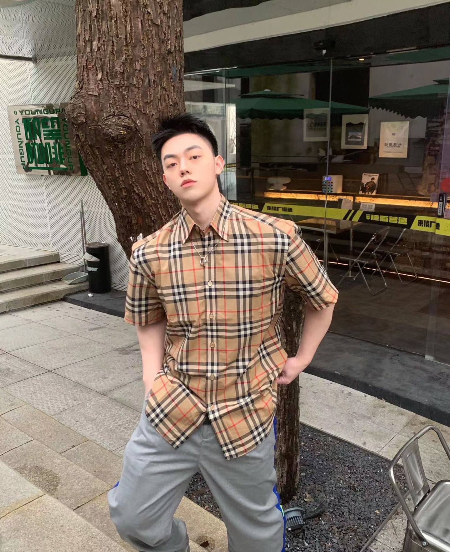 BURBERRY Classic Check Elements Shirt Style 1