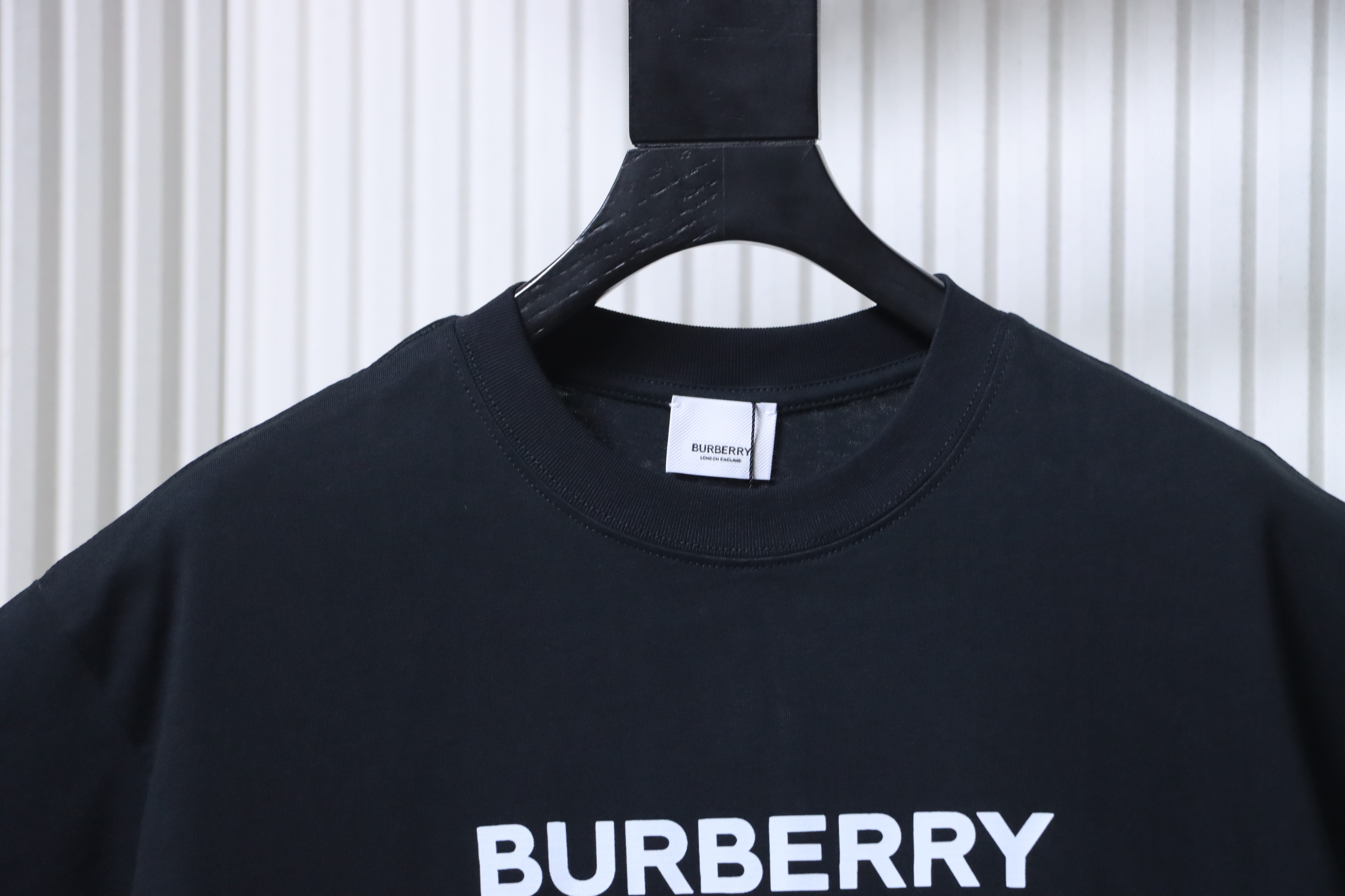 BURBERRY Classic Logo Letter Print Crew Neck Short Sleeve T-Shirt Style 1
