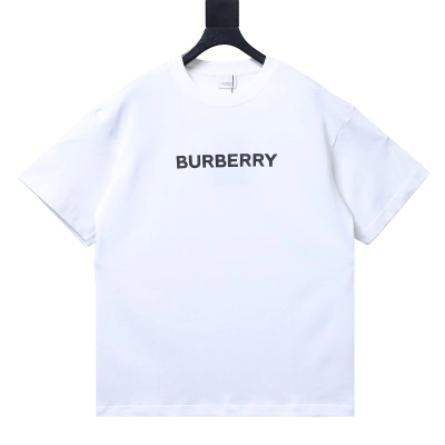 BURBERRY Classic Logo Letter Print Crew Neck Short Sleeve T-Shirt Style 2 01