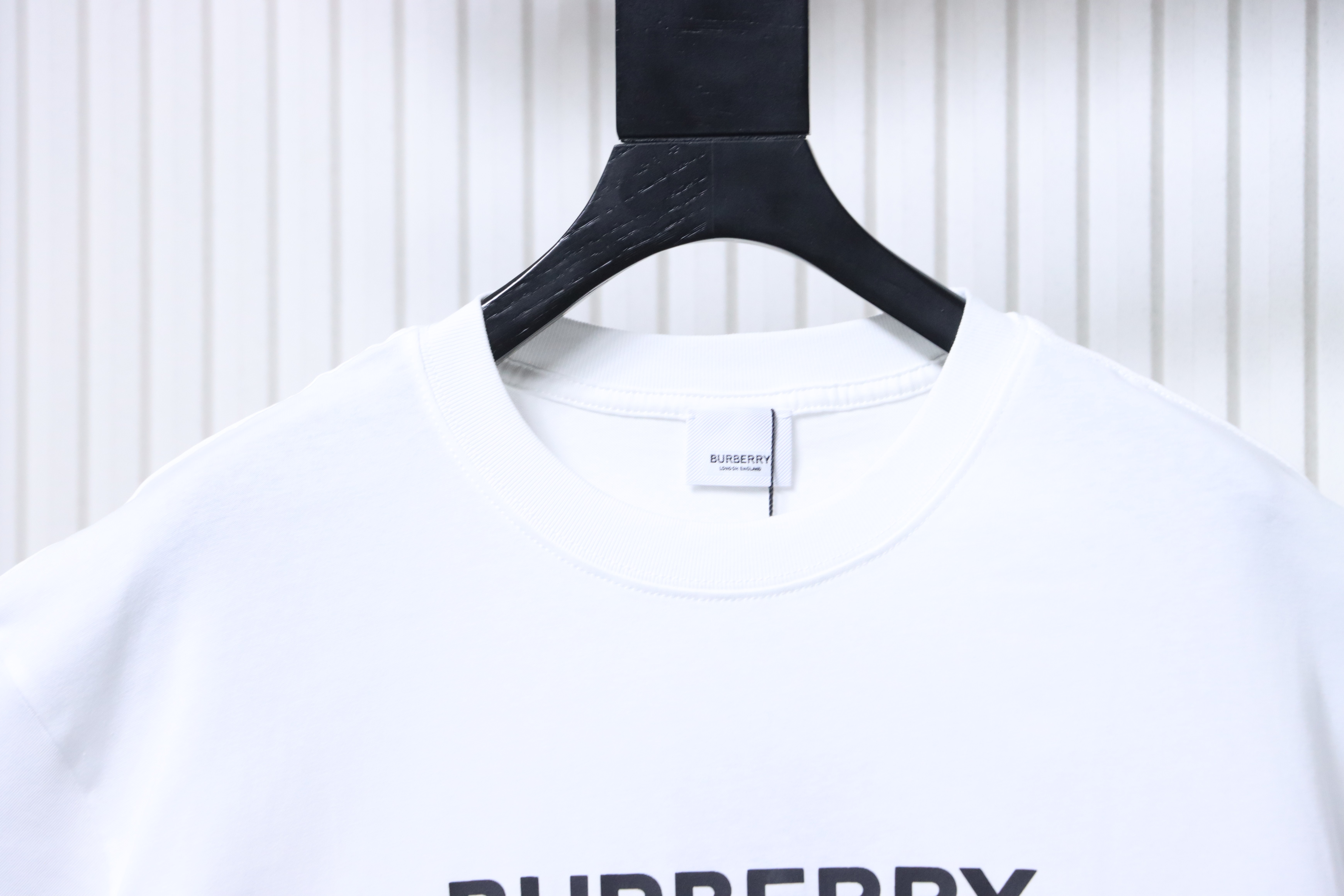 BURBERRY Classic Logo Letter Print Crew Neck Short Sleeve T-Shirt Style 2