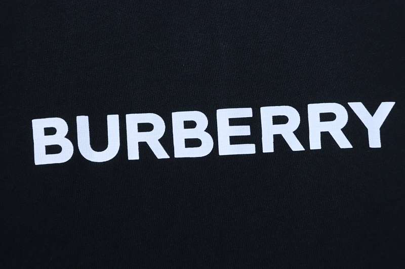 BURBERRY Classic Logo Letter Print Crew Neck Short Sleeve T-Shirt Style 3