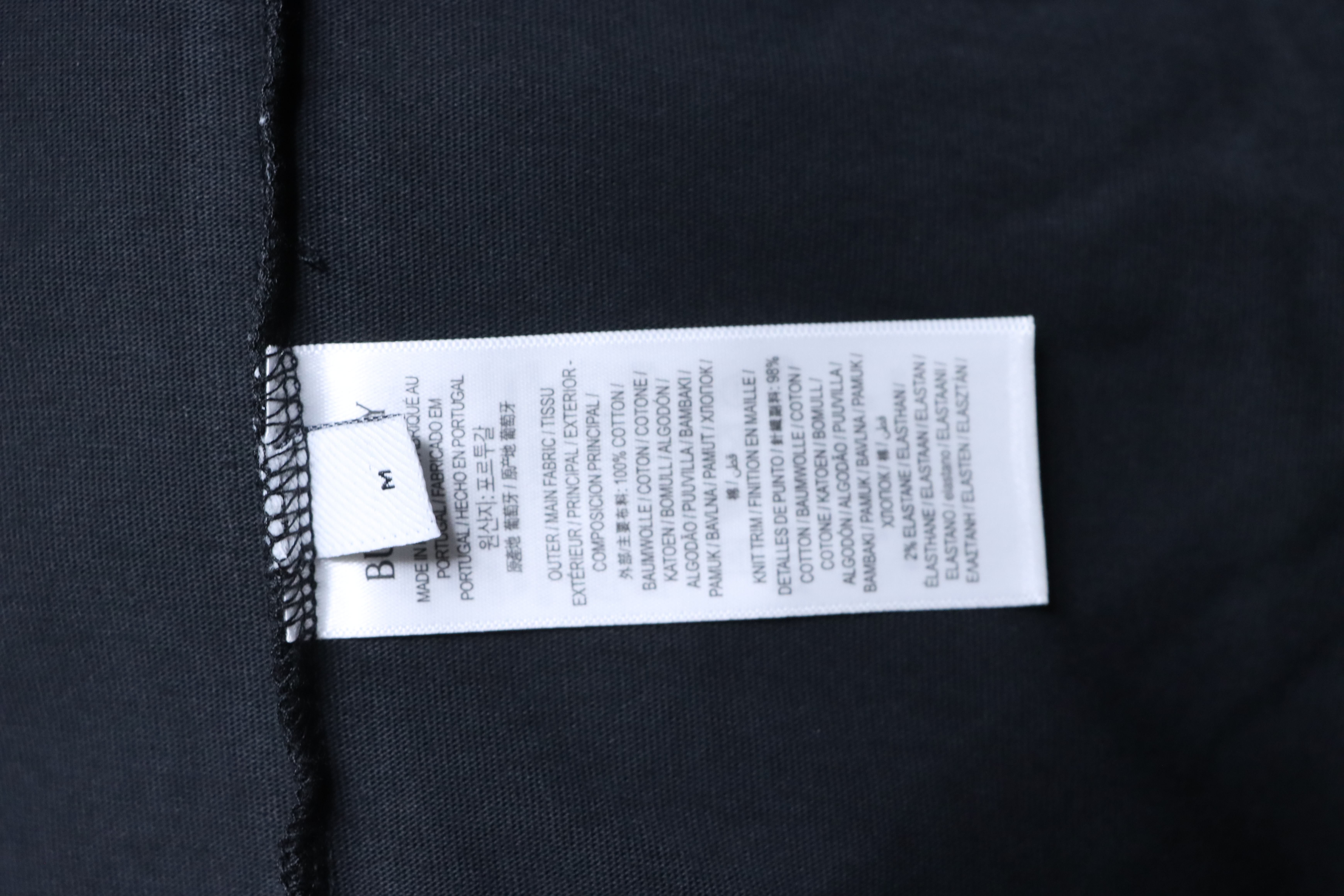 BURBERRY Classic Logo Letter Print Crew Neck Short Sleeve T-Shirt Style 3