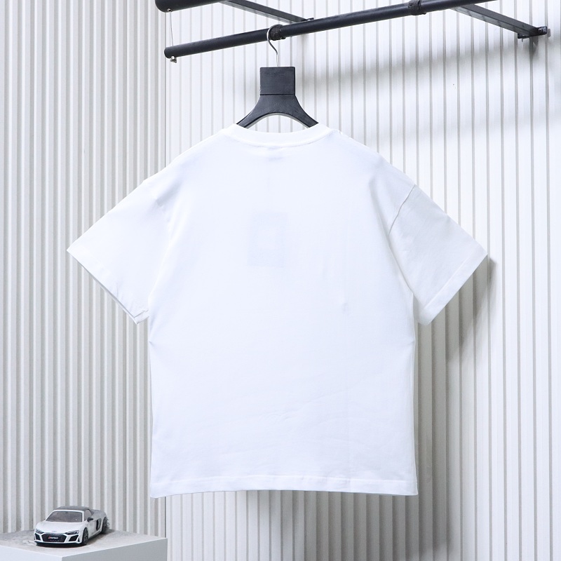 BURBERRY Classic Logo Letter Print Crew Neck Short Sleeve T-Shirt Style 4