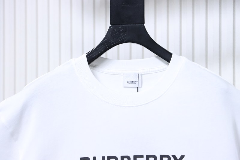 BURBERRY Classic Logo Letter Print Crew Neck Short Sleeve T-Shirt Style 4