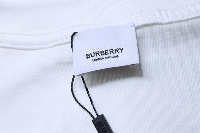 BURBERRY Classic Logo Letter Print Crew Neck Short Sleeve T-Shirt Style 4