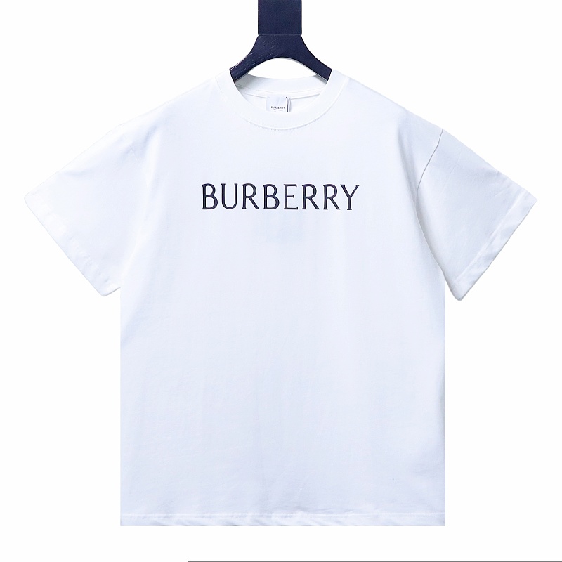 BURBERRY Classic Silicone Logo Letter Letter Crew Neck Short Sleeve T-Shirt Style 1