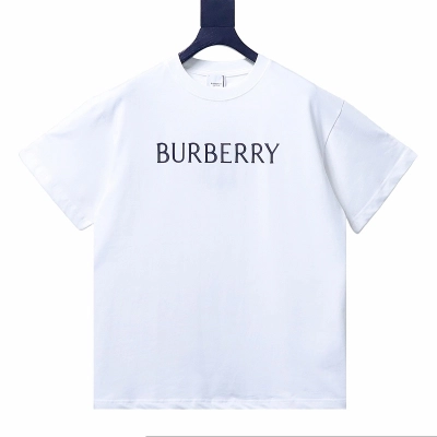 BURBERRY Classic Silicone Logo Letter Letter Crew Neck Short Sleeve T-Shirt Style 1 01
