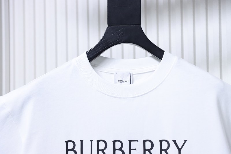 BURBERRY Classic Silicone Logo Letter Letter Crew Neck Short Sleeve T-Shirt Style 1
