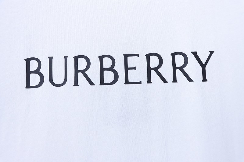 BURBERRY Classic Silicone Logo Letter Letter Crew Neck Short Sleeve T-Shirt Style 1