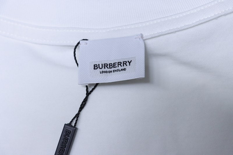 BURBERRY Classic Silicone Logo Letter Letter Crew Neck Short Sleeve T-Shirt Style 1