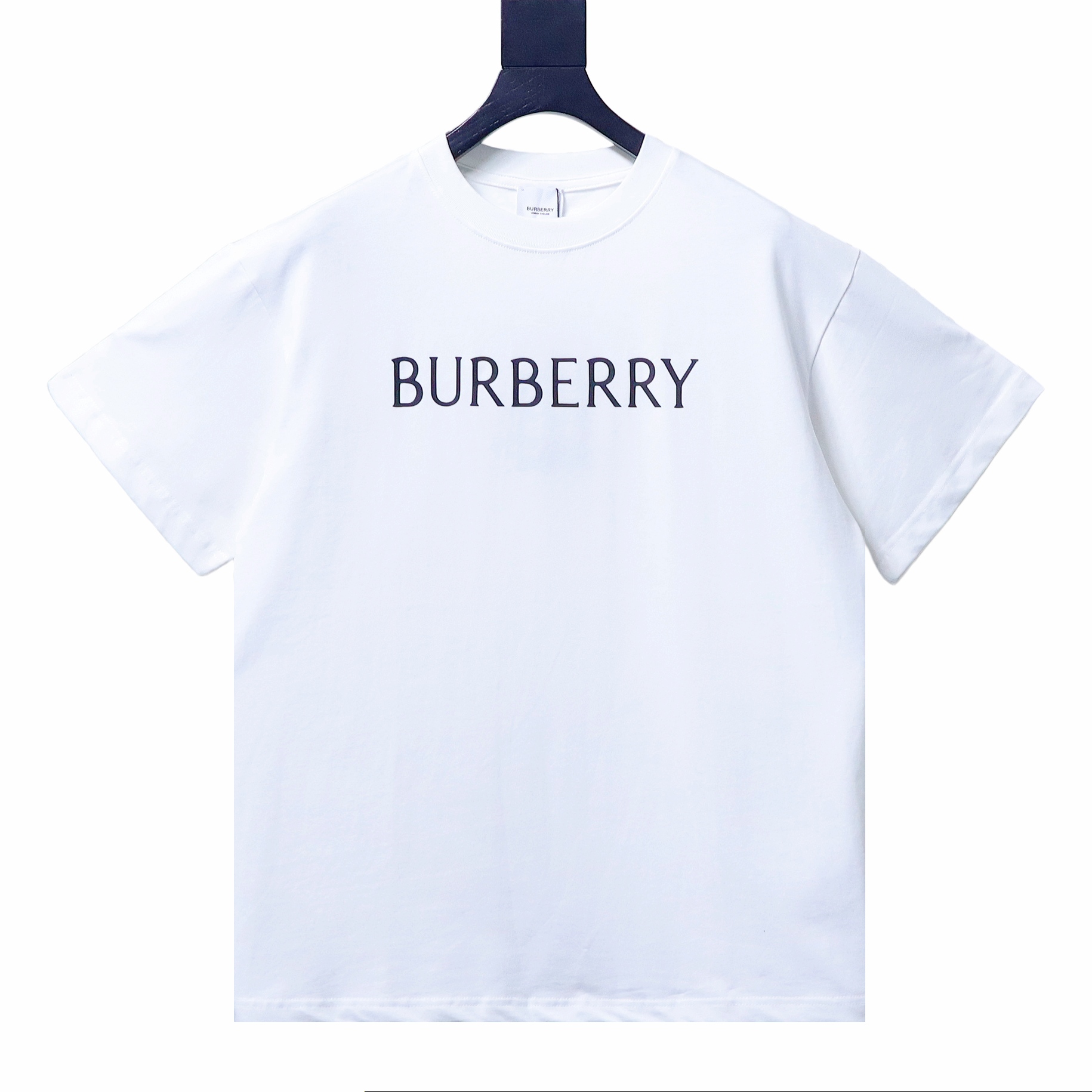 BURBERRY Classic Silicone Logo Letter Letter Crew Neck Short Sleeve T-Shirt Style 1