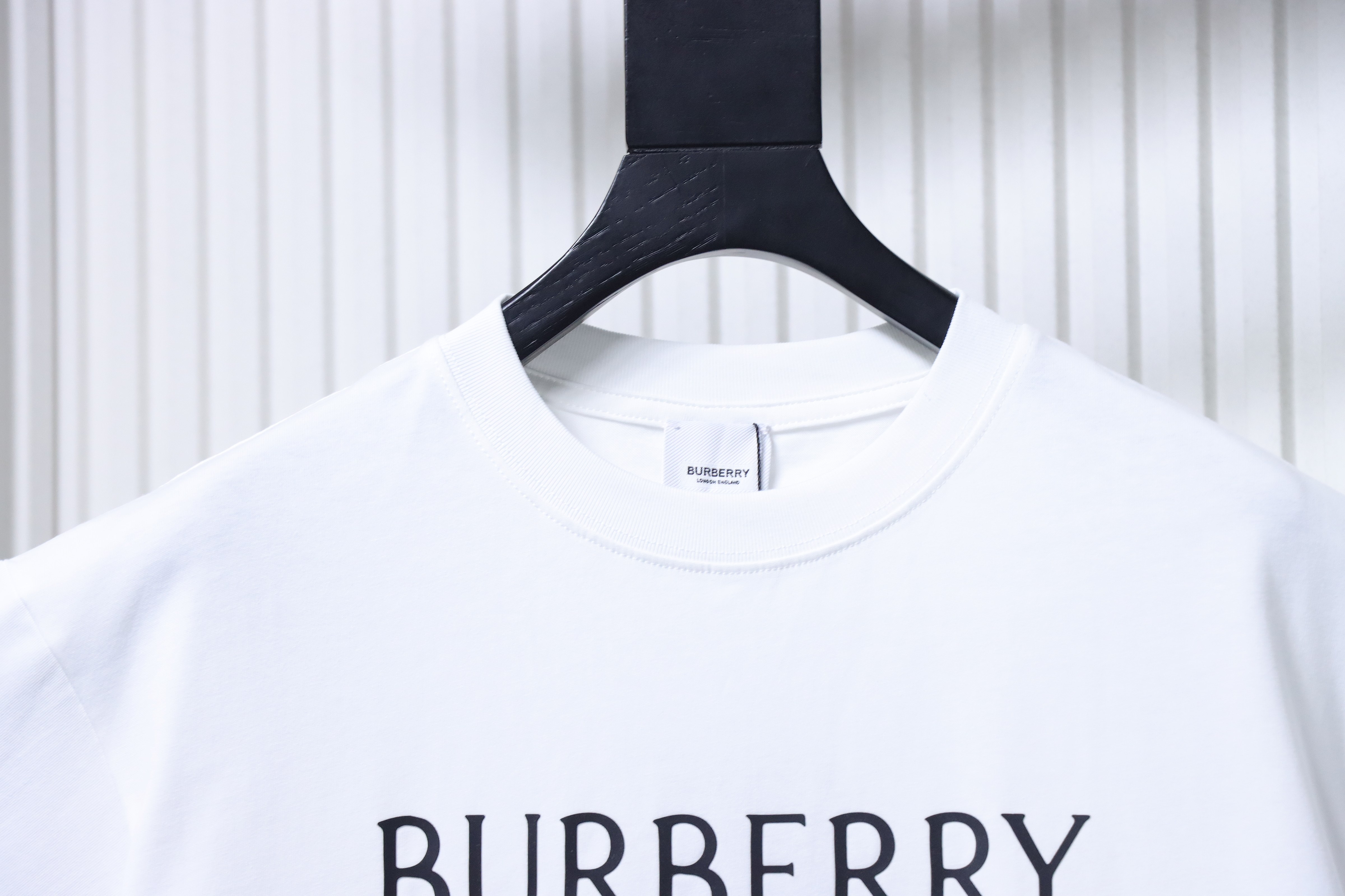 BURBERRY Classic Silicone Logo Letter Letter Crew Neck Short Sleeve T-Shirt Style 1