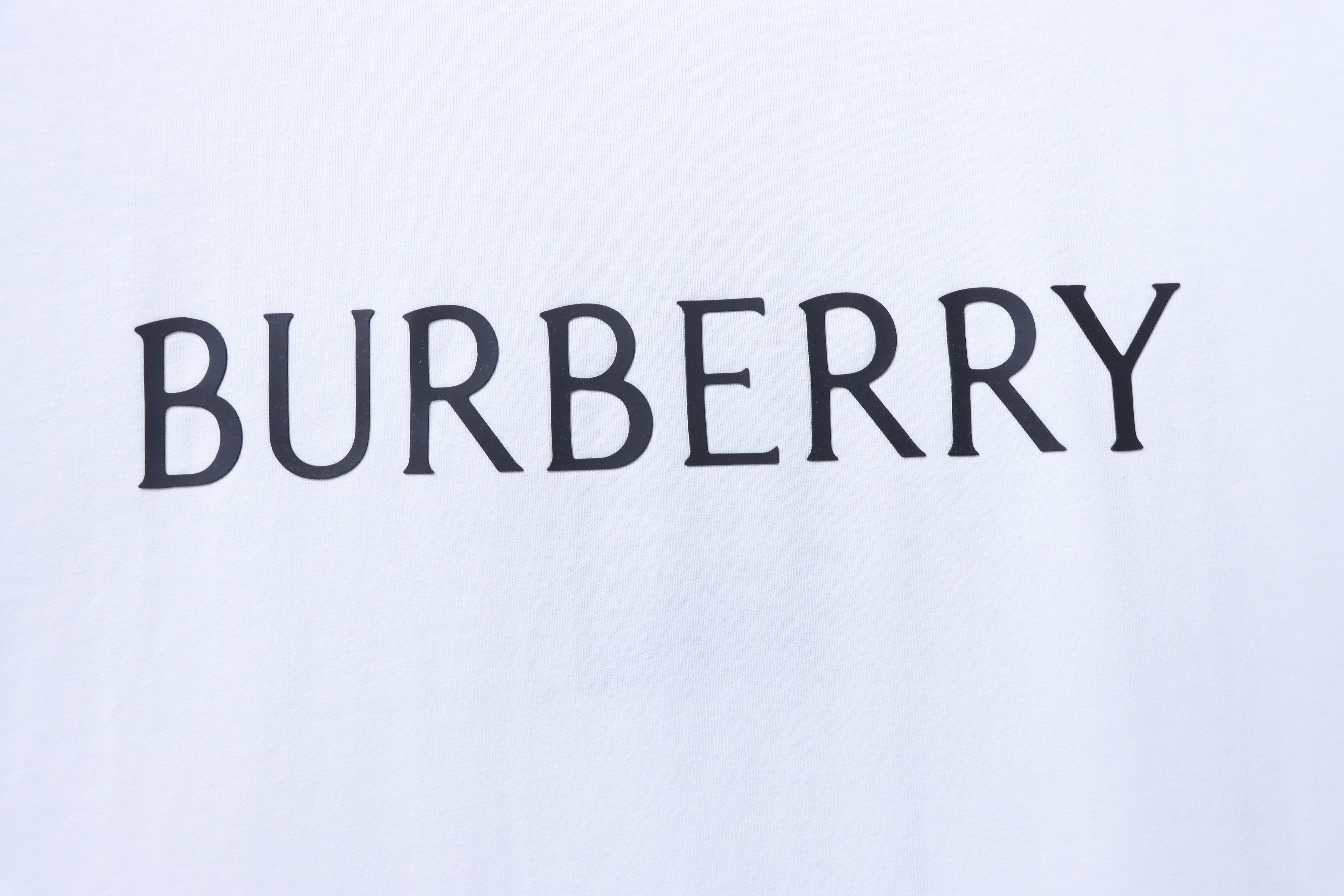 BURBERRY Classic Silicone Logo Letter Letter Crew Neck Short Sleeve T-Shirt Style 1