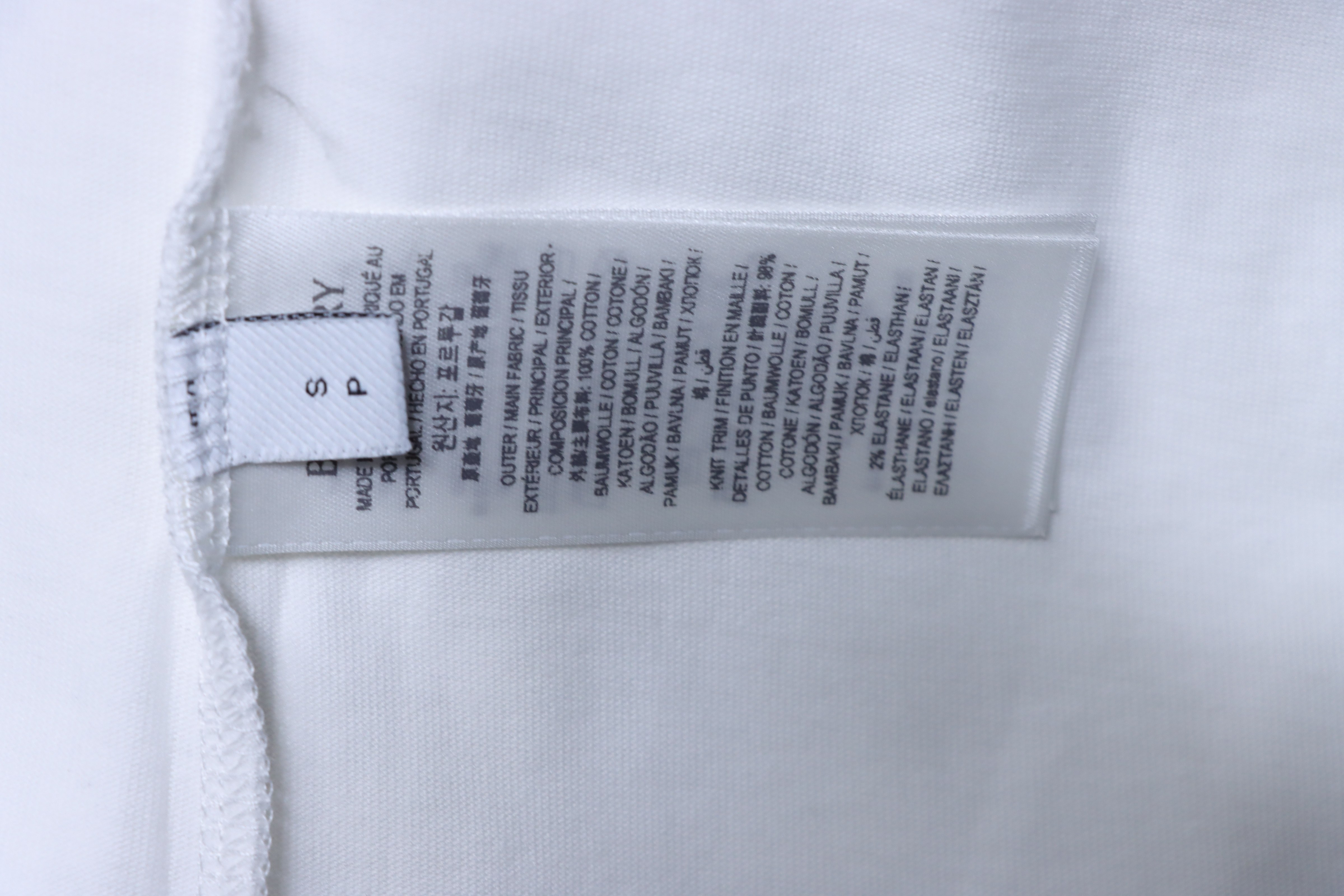 BURBERRY Classic Silicone Logo Letter Letter Crew Neck Short Sleeve T-Shirt Style 1