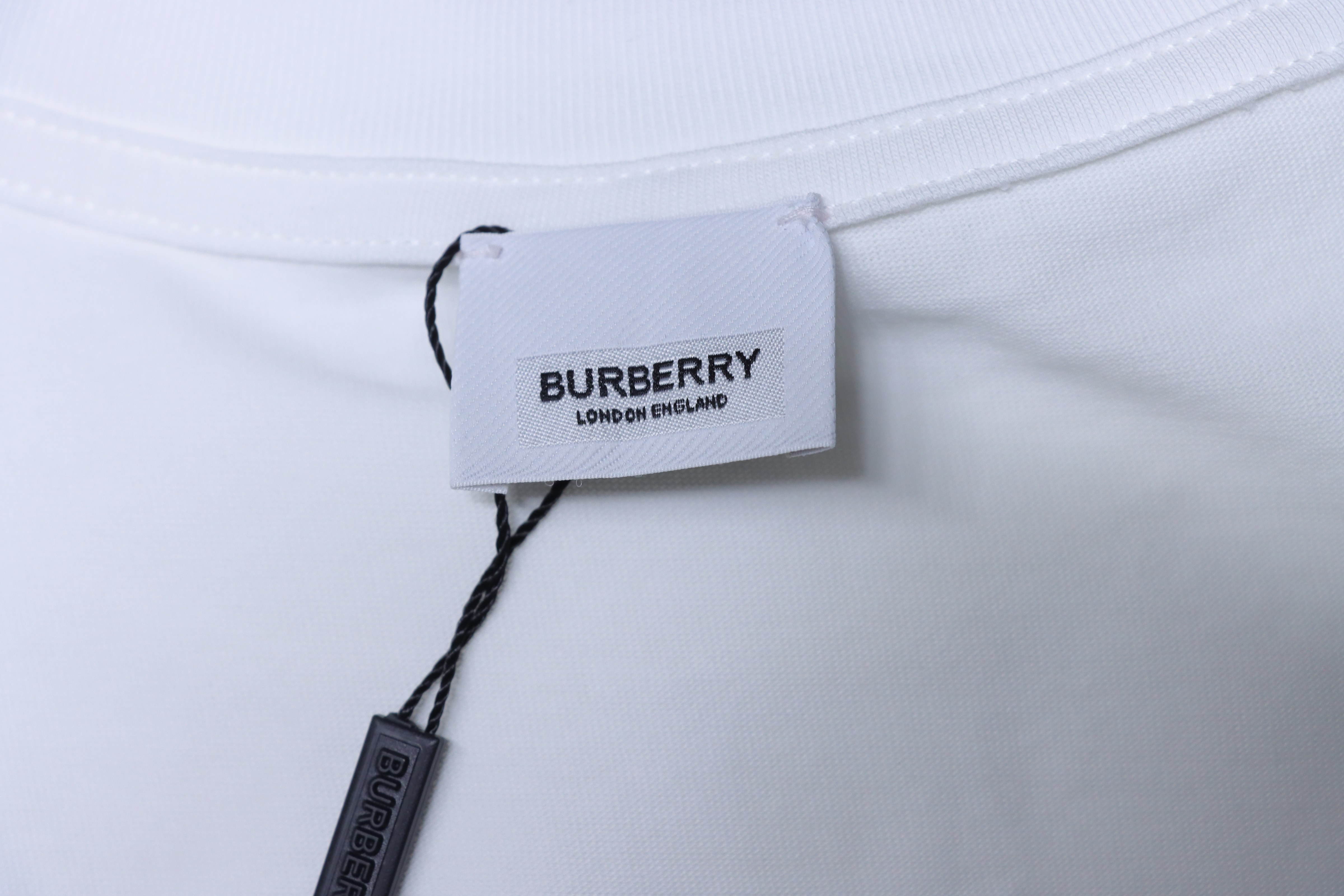 BURBERRY Classic Silicone Logo Letter Letter Crew Neck Short Sleeve T-Shirt Style 1