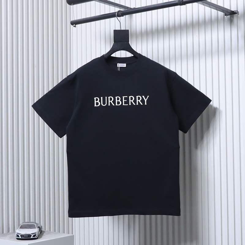 BURBERRY Classic Silicone Logo Letter Letter Crew Neck Short Sleeve T-Shirt Style 2
