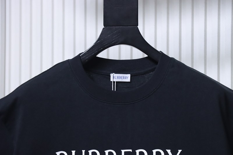 BURBERRY Classic Silicone Logo Letter Letter Crew Neck Short Sleeve T-Shirt Style 2