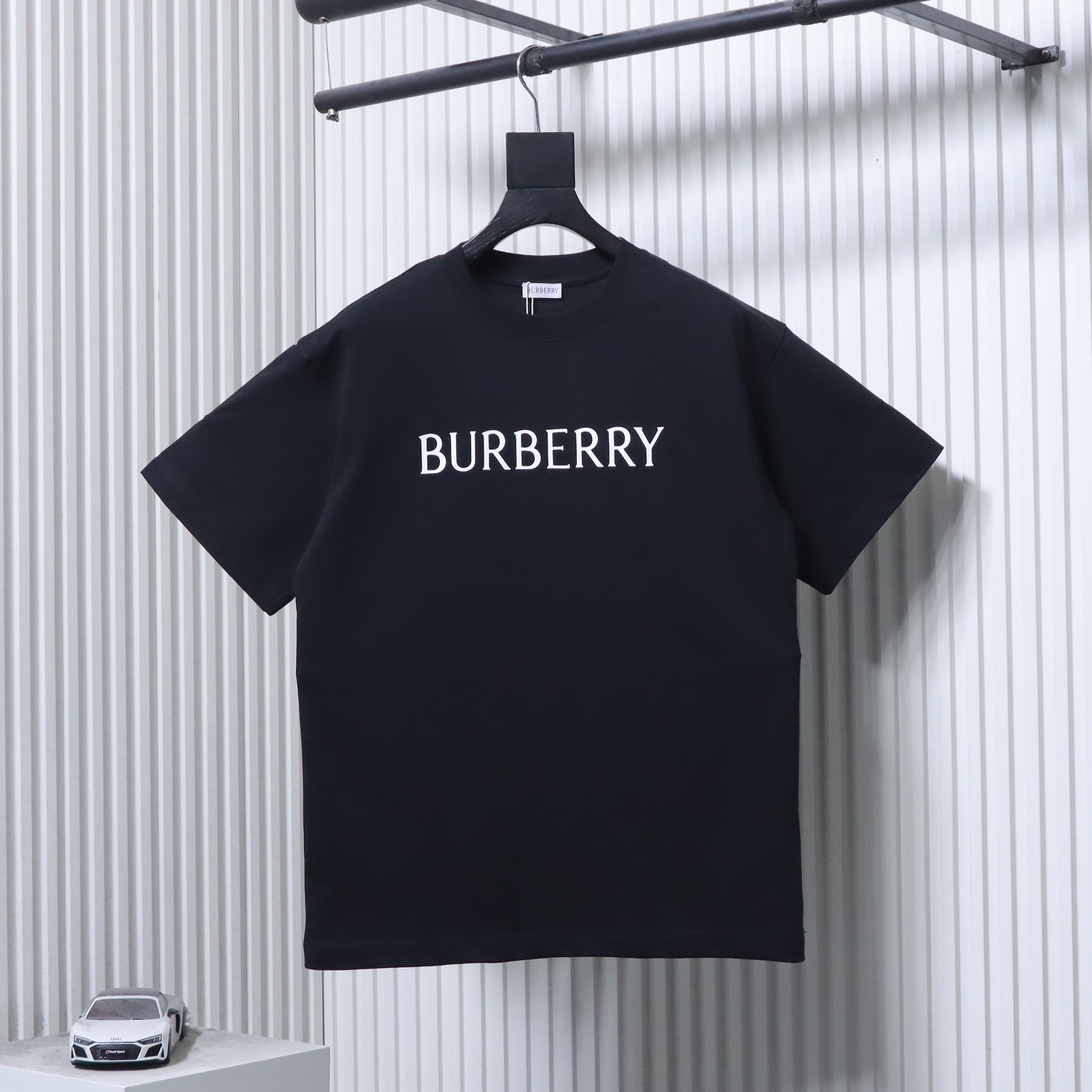 BURBERRY Classic Silicone Logo Letter Letter Crew Neck Short Sleeve T-Shirt Style 2