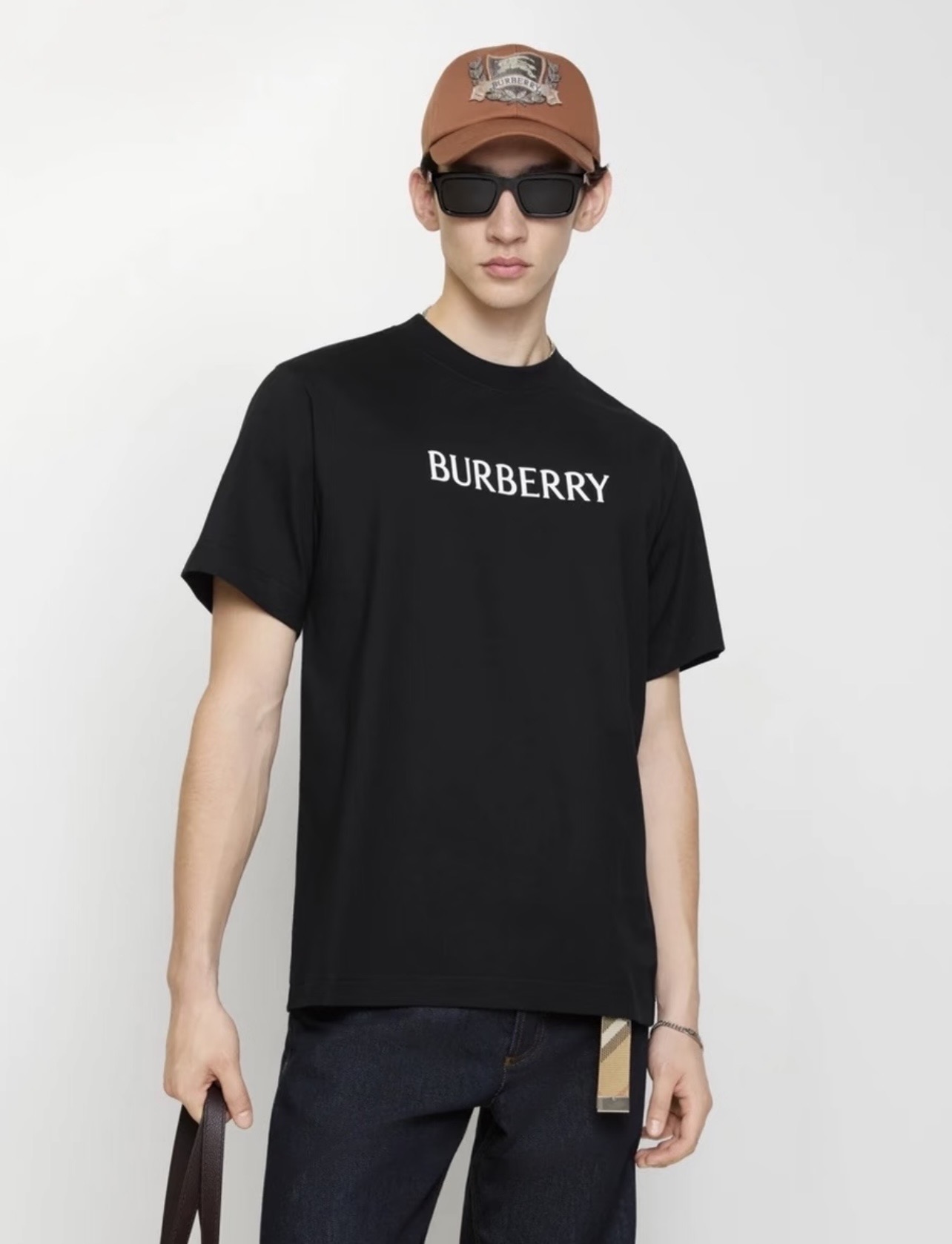 BURBERRY Classic Silicone Logo Letter Letter Crew Neck Short Sleeve T-Shirt Style 2