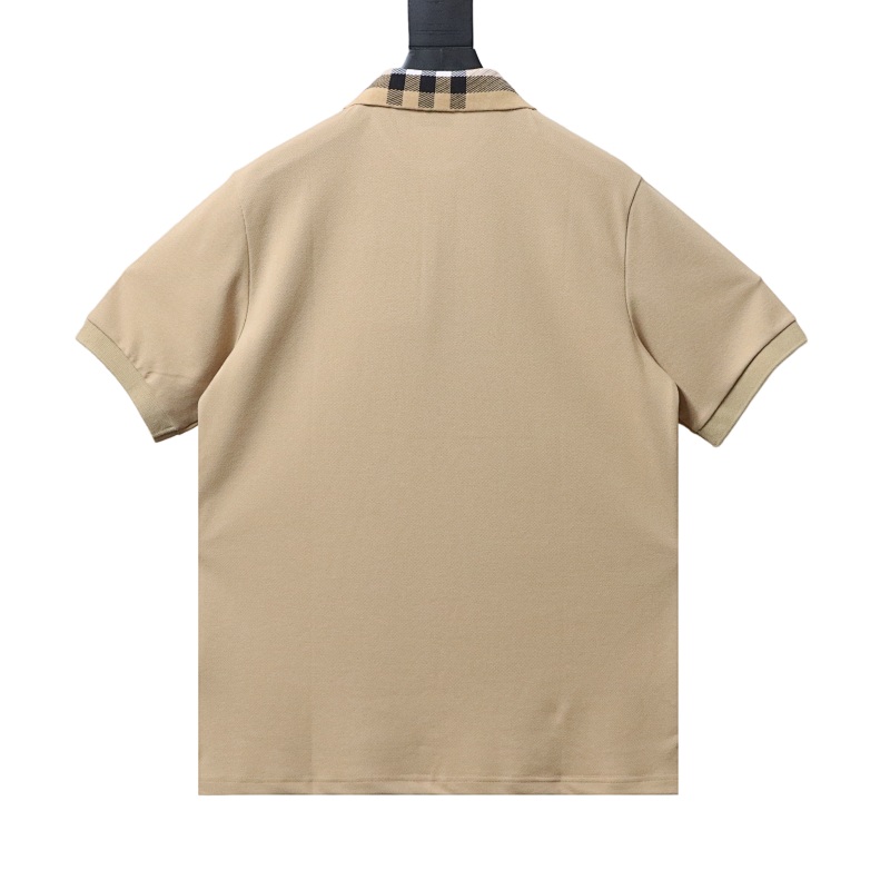 BURBERRY Collar Check Contrast Short Sleeve Polo Shirt Style 1