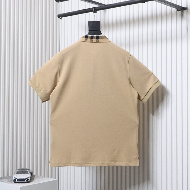 BURBERRY Collar Check Contrast Short Sleeve Polo Shirt Style 1