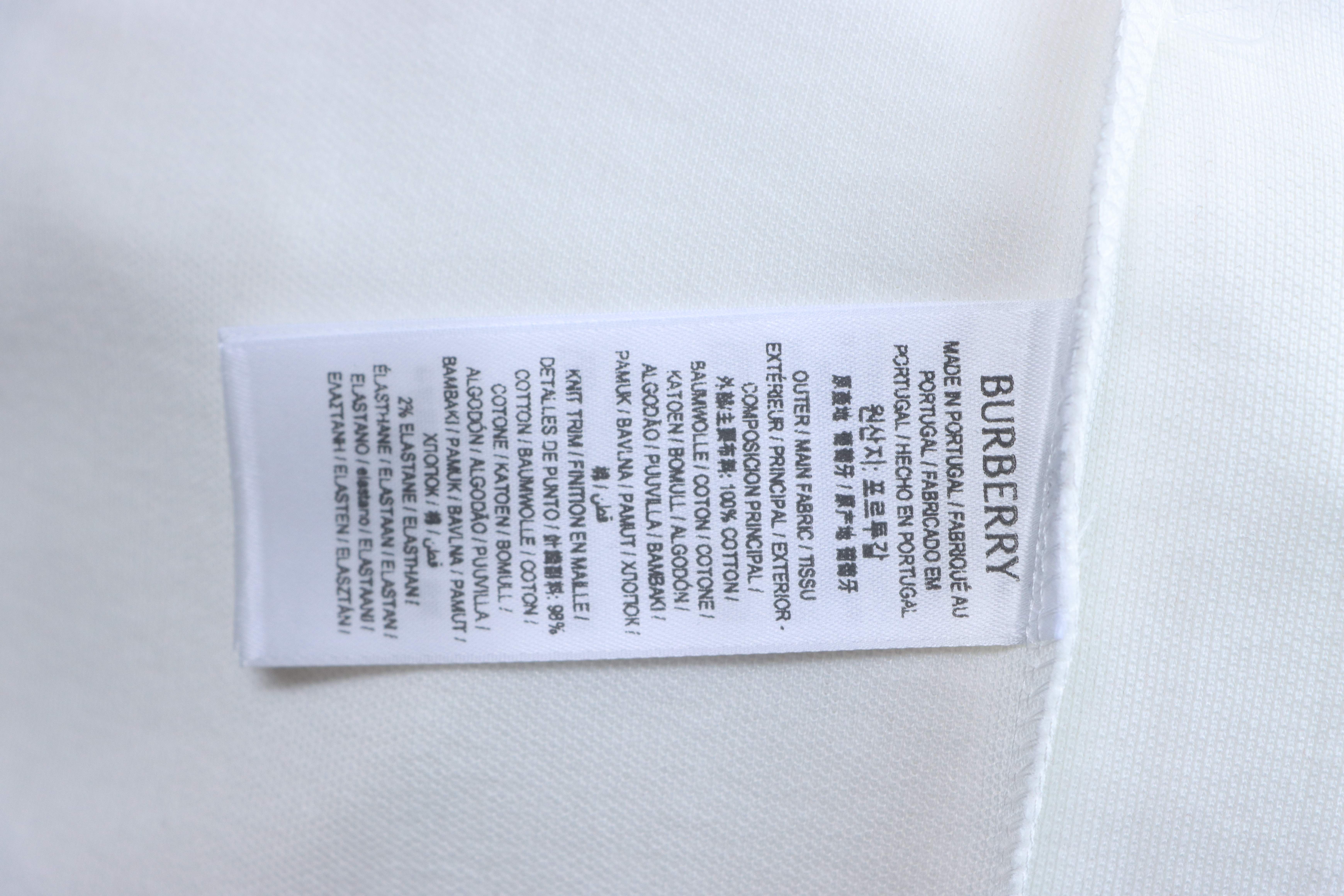 BURBERRY Collar Check Contrast Short Sleeve Polo Shirt Style 2