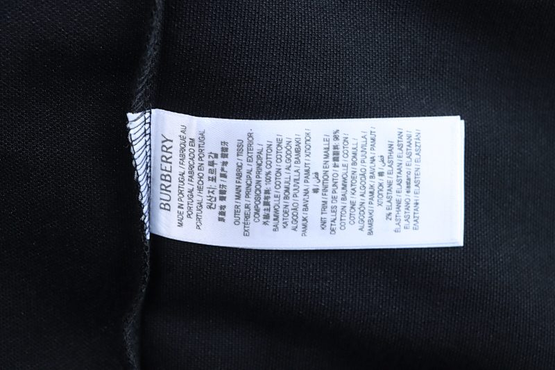 BURBERRY Collar Check Contrast Short Sleeve Polo Shirt Style 3
