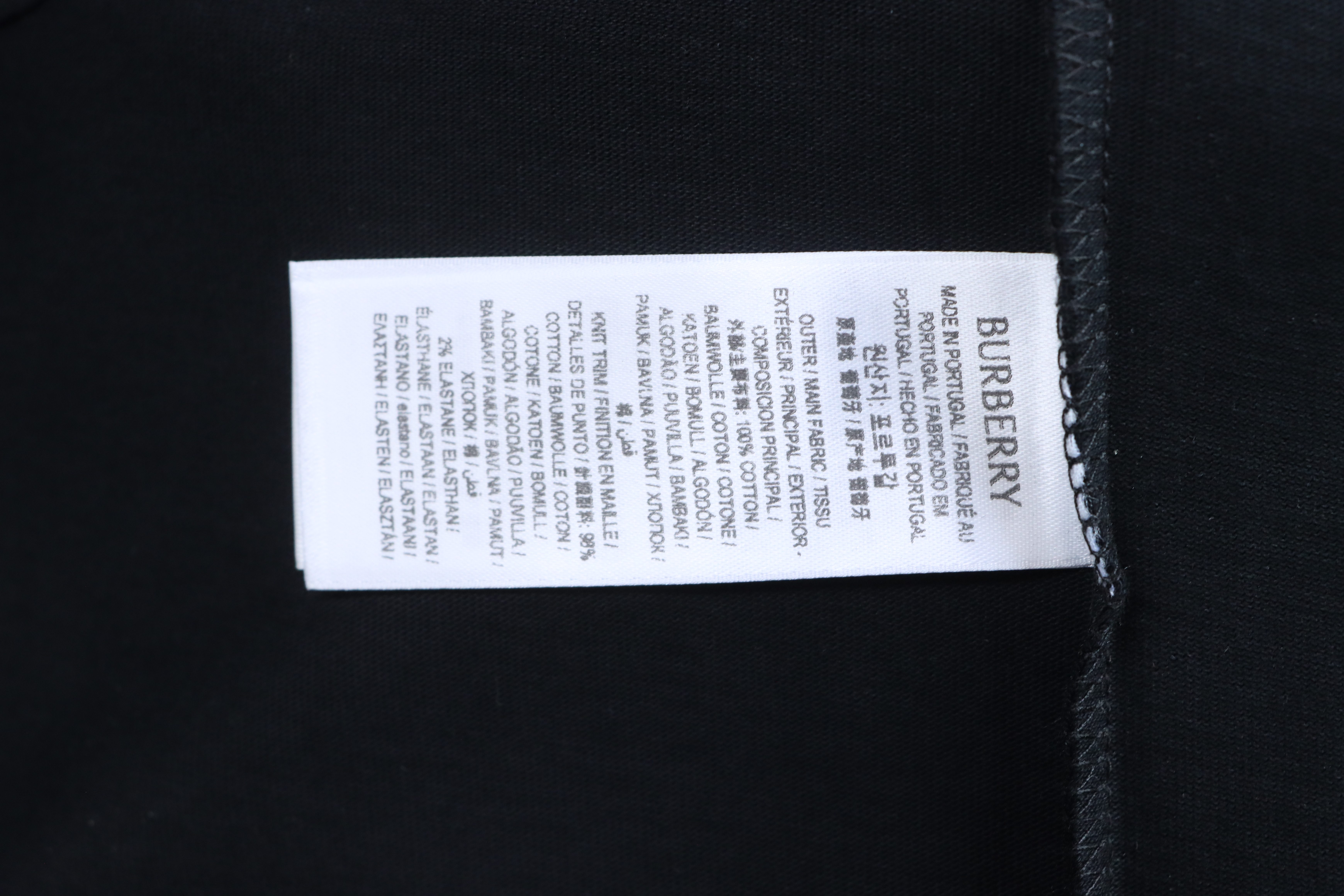BURBERRY Collar Check Contrast Short Sleeve T-Shirt Style 1