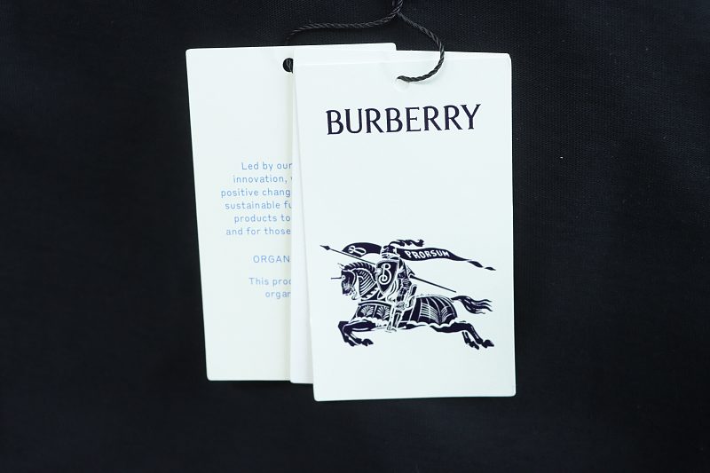 BURBERRY Collar Check Contrast Short Sleeve T-Shirt Style 3