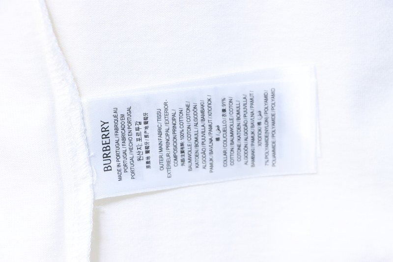 BURBERRY Collar Check Contrast Short Sleeve T-Shirt Style 4