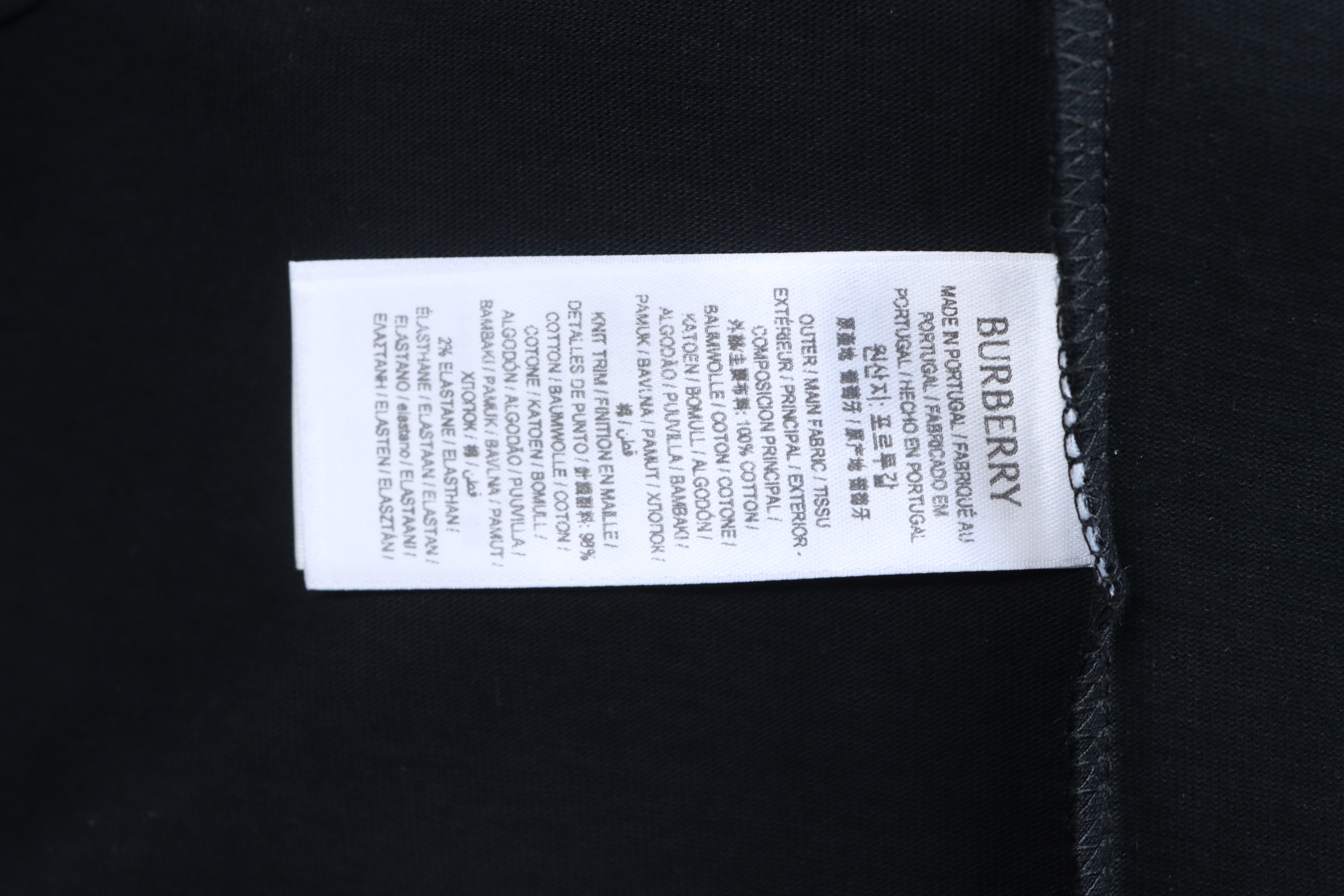 BURBERRY Collar Check Contrast Short Sleeve T-Shirt Style 5