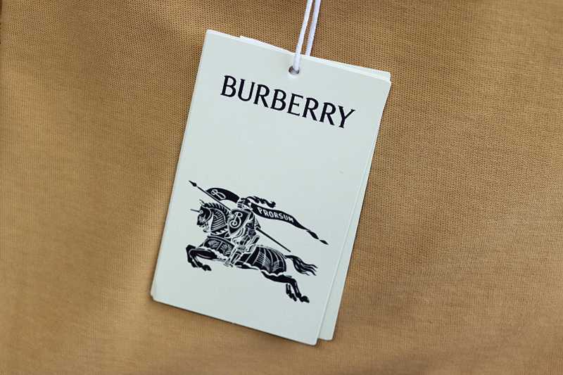 BURBERRY Collar Check Contrast Short Sleeve T-Shirt Style 6