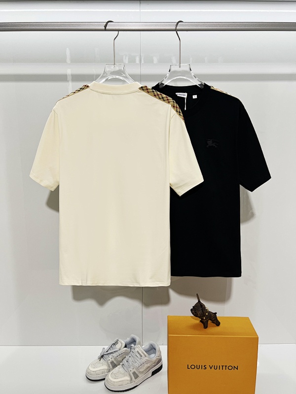 BURBERRY Colorful Knight Equestrian Embroidery Colorful Knight Equestrian Short Sleeve Polo Shirt Style 1