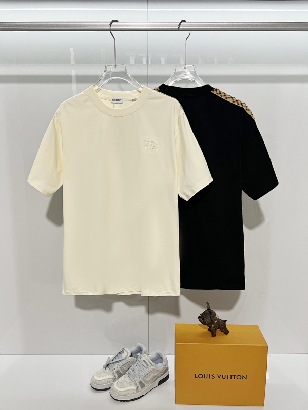 BURBERRY Colorful Knight Equestrian Embroidery Colorful Knight Equestrian Short Sleeve Polo Shirt Style 1