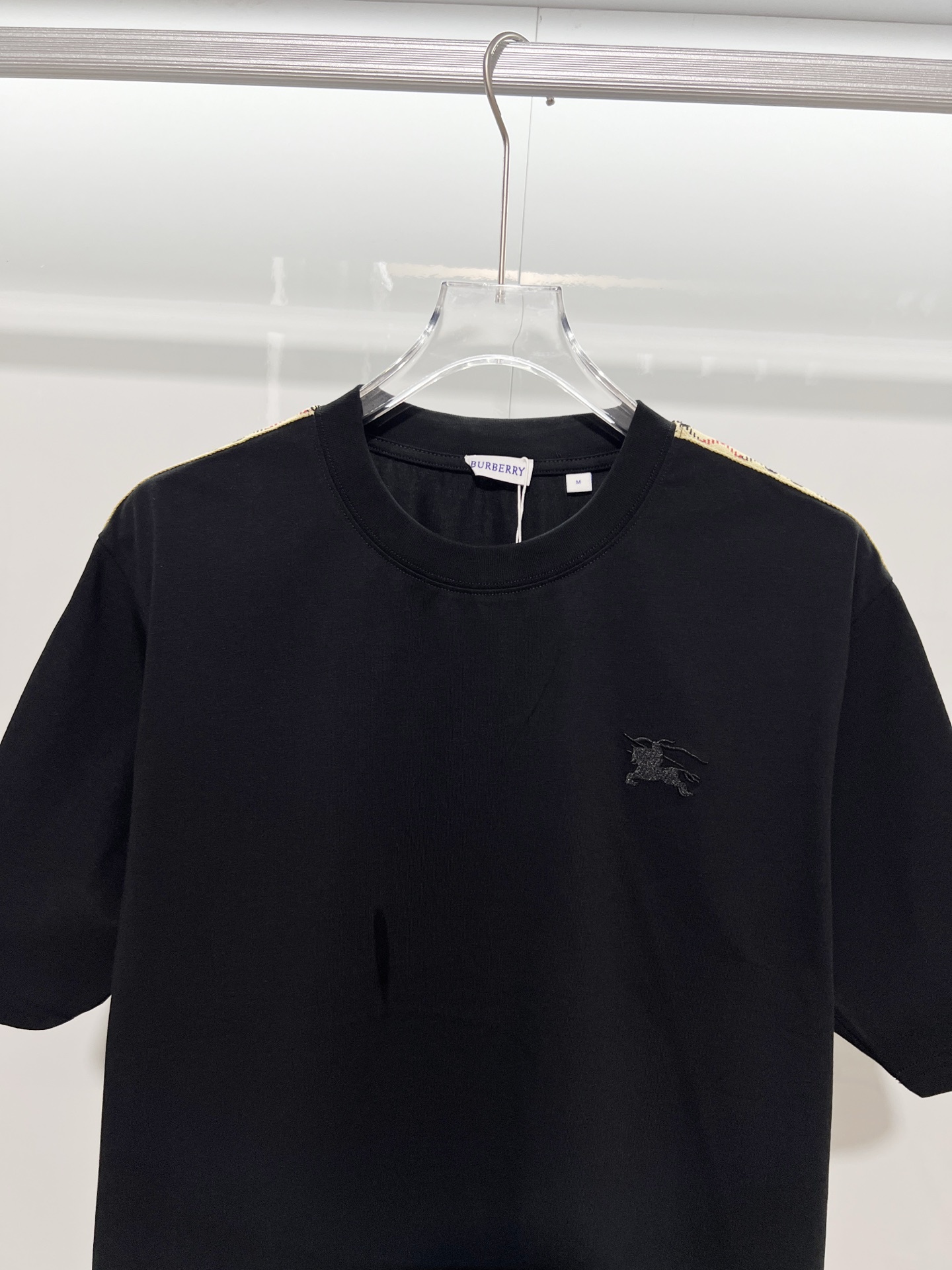 BURBERRY Colorful Knight Equestrian Embroidery Colorful Knight Equestrian Short Sleeve Polo Shirt Style 1