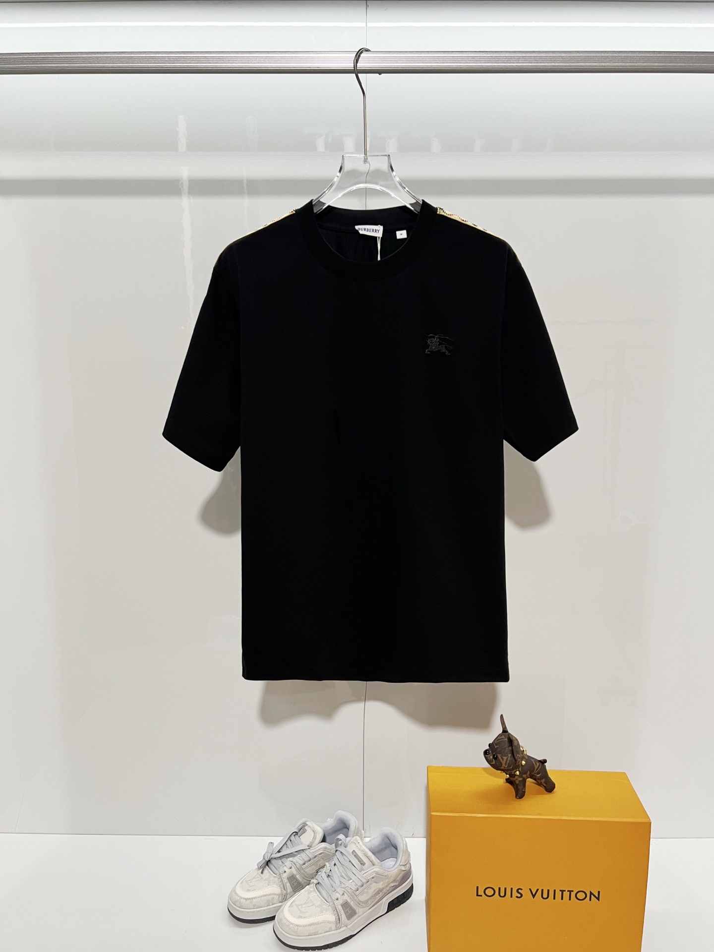 BURBERRY Colorful Knight Equestrian Embroidery Colorful Knight Equestrian Short Sleeve Polo Shirt Style 1